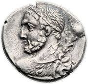 Denarius Quinctia: Titus Quinctius; TI Q D•S•S obverse image