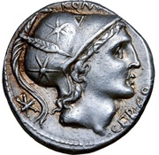Denarius Quintus Lutatius Cerco; Q LVTATI / Q. obverse image