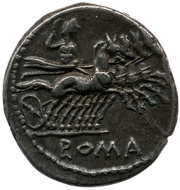 Denarius Appuleia: Lucius Appuleius Saturninus; L•SATVRN obverse image