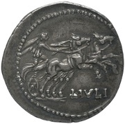 Denarius Julia: Lucius Julius Caesar; L•IVLI, Rome, 101 BC reverse image