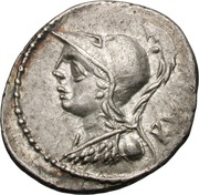 Denarius Servilia: Publius Servilius Rullus; P•SERVILI•M•F obverse image