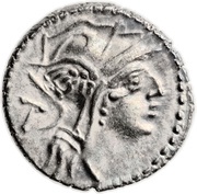 Denarius Junia: Decimus Junius Silanus; D•SILANVS•L•F ROMA obverse image
