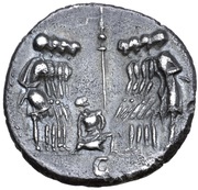 Denarius Anonymous: Marsic Confederation, Rome, 90 BC reverse image