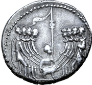 Denarius Anonymous: Marsic Confederation; Corfinium, Rome, 90 BC reverse image