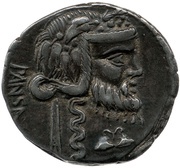 Denarius Vibia: Gaius Vibius Pansa; PANSA / C•VIBIVS•C•F obverse image