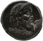 Denarius Vibia: Gaius Vibius Pansa; PANSA / C•VIBIVS•C•F, Rome, 90 BC reverse image