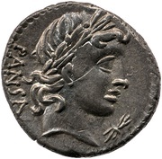 Denarius Vibia: Gaius Vibius Pansa; PANSA / C•VIBIVS•C•F obverse image