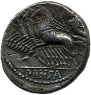 Denarius Vibia: Gaius Vibius Pansa; PANSA / C•VIBIVS•C•F obverse image