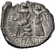 Denarius - The Bellum Sociale Corfinium, Rome, 89 BC reverse image