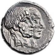 Denarius Marcia: Gaius Marcius Censorinus; C CENSO obverse image