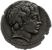 Denarius Gargilius, Oguinius and Vergilius; GAR OGVL VER obverse image