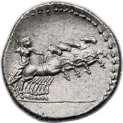 Denarius Anonymous, Rome, 86 BC reverse image