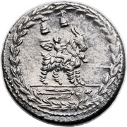 Denarius Fonteia: Manius Fonteius; MN•FONTEI C•F, Rome, 85 BC reverse image