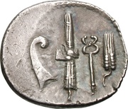 Denarius Norbana: Gaius Norbanus; C•NORBANVS, Rome, 83 BC reverse image