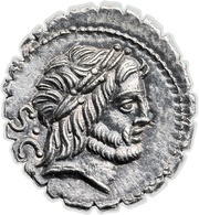 Denarius serratus Antonia: Quintus Antonius Balbus; S•C / Q•ANTO•BALB PR obverse image