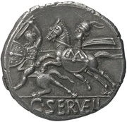 Denarius Sulla; ROMA / C SERVEIL, Rome, 82 BC - 80 BC reverse image