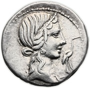 Denarius Caecilia: Quintus Caecilius Metellus Pius; IMPER obverse image