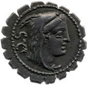 Denarius Serratus obverse image