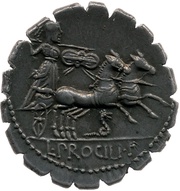 Denarius Serratus, Rome, 80 BC reverse image