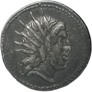 Denarius Lucretia: Lucius Lucretius Trio; TRIO L•LVCRETI obverse image
