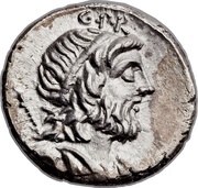 Denarius Cornelia: Gnaeus Cornelius Lentulus Marcellinus; G•P•R / EX•S•C CN•LEN•Q obverse image