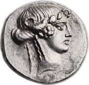 Denarius Manlia: Lucius Manlius Torquatus; SIBYLLA / L•TORQVAT III•VIR obverse image