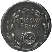 Denarius M. Pupius Piso; M•PISO•M•F FRVGI, Rome, 61 BC reverse image
