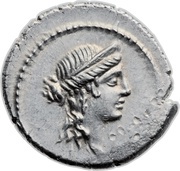 Denarius Aemilia: Marcus Aemilius Lepidus; M•LEPIDVS obverse image