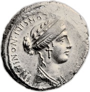 Denarius Considia: Gaius Considius Nonianus; C•CONSIDI•NONIANI S•C / ERVC obverse image