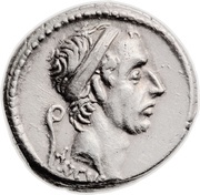 Denarius Marcia: Lucius Marcius Philippus; ANCVS / PHILIPPVS AQVA MAR obverse image