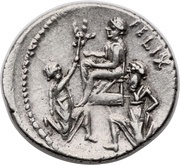 Denarius Cornelia: Faustus Cornelius Sulla; FAVSTVS / FELIX, Rome, 56 BC reverse image