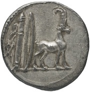 Denarius Caenius Plancius, Rome, 55 BC reverse image