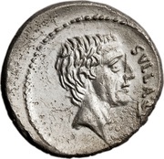 Denarius Pompeia: Quintus Pompeius Rufus; SVLLA•COS / Q•POM•RVFI RVFVS•COS obverse image