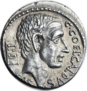 Denarius Coelia: Gaius Coelius Caldus; C•COEL•CALDVS COS L•D / CALDVS•III•VIR obverse image