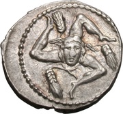 Denarius Cornelia: Lucius Cornelius Lentulus Crus; LENT MAR COS; Apollonia-Mordiaeum mint obverse image