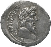 Denarius - Pompeius Magnus VARRO•PRO•Q / VARRO•PRO•Q obverse image