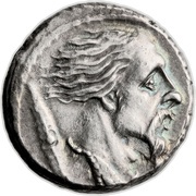 Denarius Hostilia: Lucius Hostilius Saserna; L•HOSTILIVS SASERN obverse image
