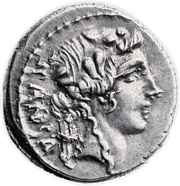 Denarius Vibia: Gaius Vibius Pansa Caetronianus; PANSA / C•VIBIVS•C•F•C•N obverse image