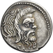 Denarius Vibia: Gaius Vibius Pansa Caetronianus; C•PANSA / ALBINVS•BRVTI•F obverse image