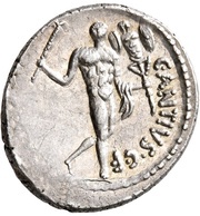 Denarius C. Antius Restio; DEI•PENATES / C•ANTIVS•C•F, Rome, 47 BC reverse image