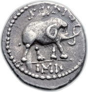 Denarius - Scipio Q•METEL PIVS / SCIPIO IMP, Rome, 47 BC - 46 BC reverse image