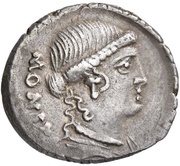 Denarius Carisia: Titus Carisius; T•CARISIVS obverse image