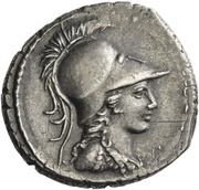 Denarius C. Considius Paetus; C•CONSIDI obverse image