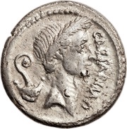 Denarius - Julius Caesar CAESAR•IMP / M•METTIVS obverse image