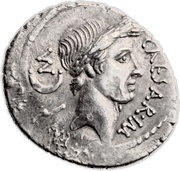 Denarius - Julius Caesar CAESAR•IM P M / L•AEMILIVS BVCA obverse image