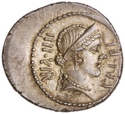 Denarius Venus; L•FLAMIN CHILO obverse image