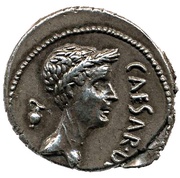 Denarius - Mark Antony M•ANTON•IMP / CAESAR•DIC, Rome, 43 BC reverse image