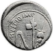 Denarius - Mark Antony M•ANTON•IMP / M•LEPID•IMP, Rome, 43 BC - 42 BC reverse image