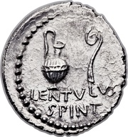 Denarius - Cassius C•CASSI IMP / LENTVLVS SPINT, Rome, 43 BC - 42 BC reverse image