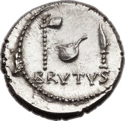Denarius - Brutus BRVTVS / LENTVLVS SPINT obverse image